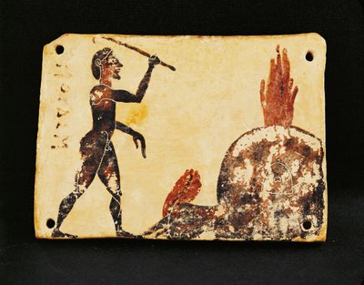 En pottemager foran sin ovn ... af Erich Lessing