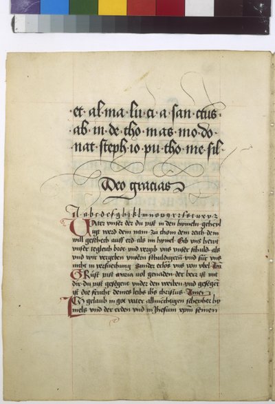 Fuld tekstside med røde lombarder af Erich Lessing