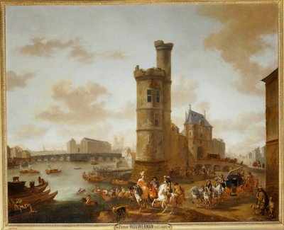 Tårnet og Porte de Nesle i Paris ... af Erich Lessing