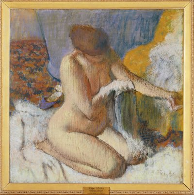 Nøgen efter et bad ... af Erich Lessing