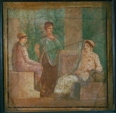 Nymfe konsulterer oraklet af Erich Lessing