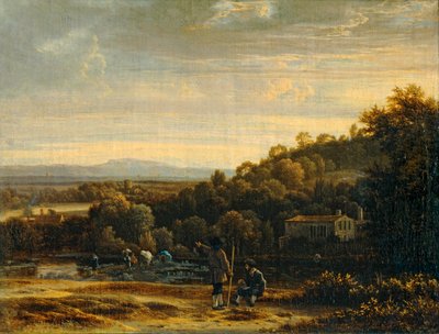 Paysage au gue - Landskab med ford ... af Erich Lessing