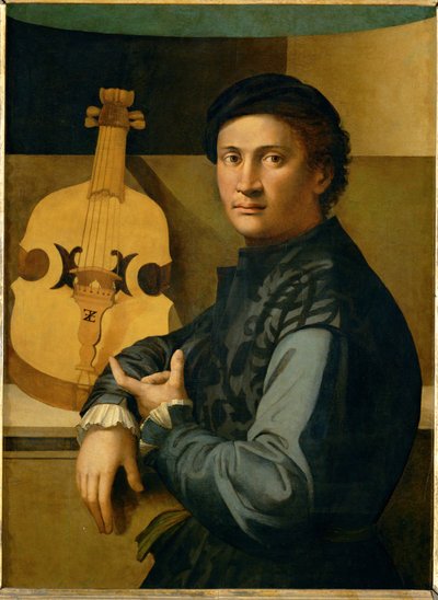 Portræt af en bratschspiller ... af Erich Lessing