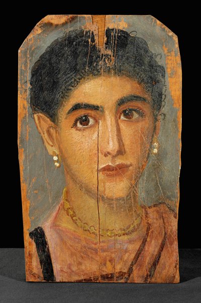 Portræt af en ung kvinde fra Fayum-kirkegården ... af Erich Lessing