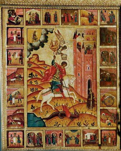 Sankt Georg og dragen (maleri) af Erich Lessing