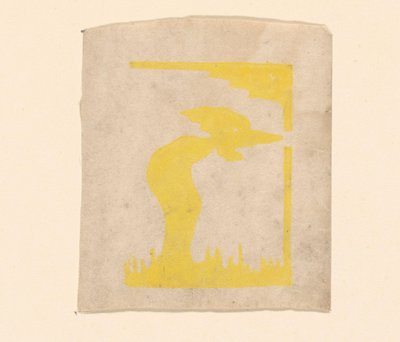 Abstrakt komposition af Erich Wichmann (signed by artist)