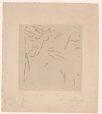 Abstrakt komposition af Erich Wichmann (signed by artist)