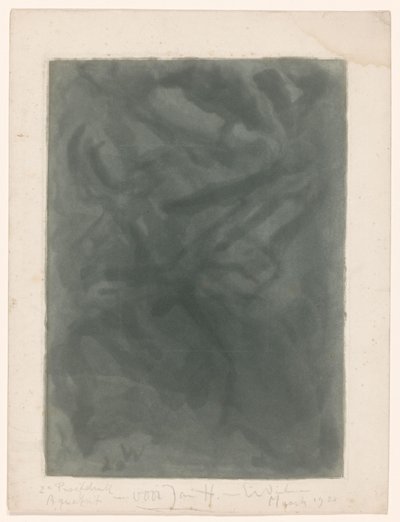Abstraktion komposition af Erich Wichmann (signed by artist)