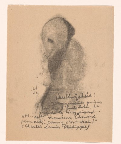 Abstrakt figur med skæg Idealists II and Further Notes (original serietitel) af Erich Wichmann