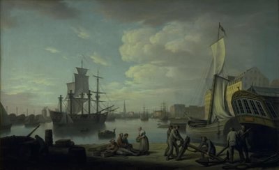 Københavns havn set fra Larsens Plads af Erik Pauelsen