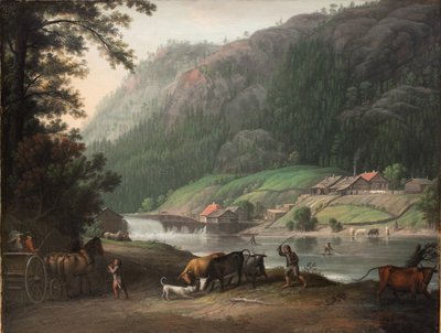 Tistedalen ved Frederikshald i Norge af Erik Pauelsen