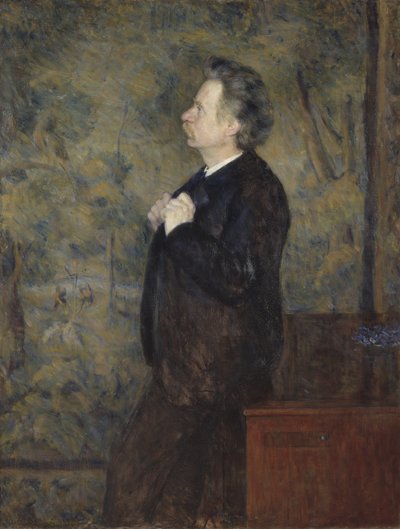 Edvard Grieg, norsk komponist og pianist - Portræt af Edvard Grieg (1843-1907), af Werenskiold, Erik Theodor (1855-1938). Olie på lærred af Erik Theodor Werenskiold