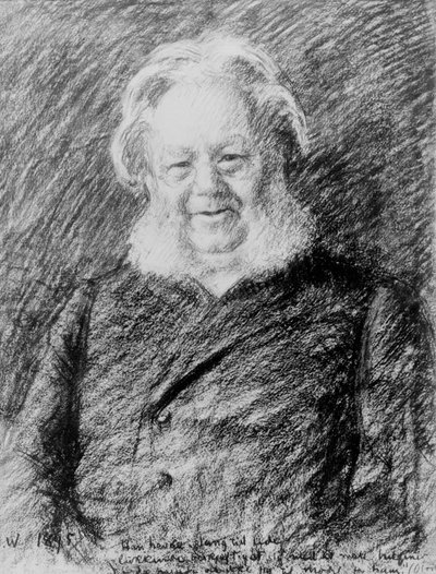 Henrik Ibsen af Erik Theodor Werenskiold