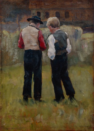 To drenge af Erik Theodor Werenskiold