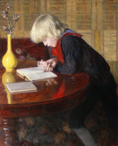 Werner læser af Erik Theodor Werenskiold