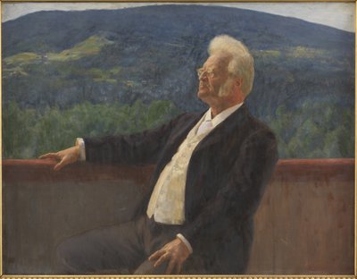 Portræt af Bjørnstjerne Bjørnson af Erik Theodor Werenskiold