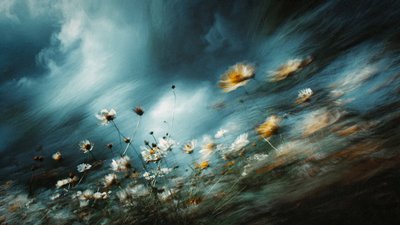 Stormfulde vilde blomster af Erkan Camlilar