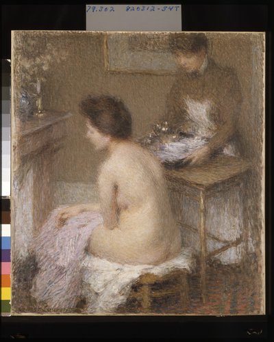 After The Bath (olie på lærred) af Ernest-Joseph Laurent