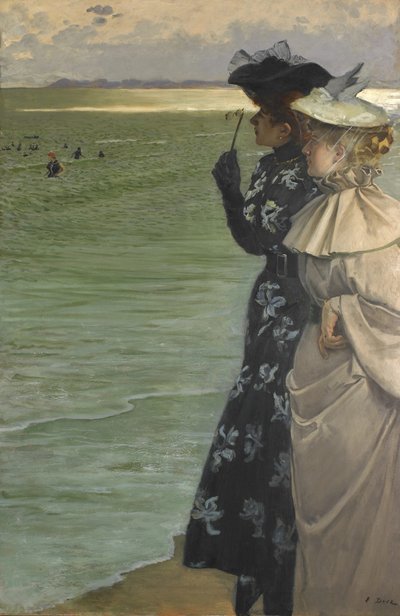 Badetid ved havet Badetid ved havet, 1896. af Ernest Ange Duez