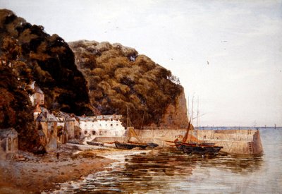 Red Lion Hotel, ca. 1890 (akvarel på papir) af Ernest Arthur Rowe