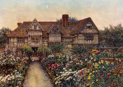 Rumwood Court, Langley, Kent (farve litho) af Ernest Arthur Rowe