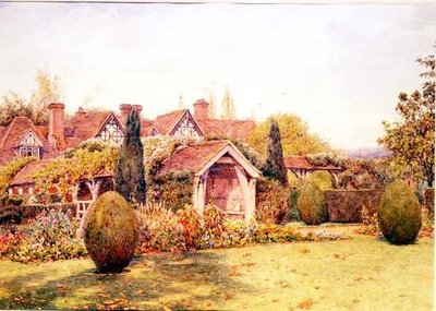 The Gardens at Great Tangley Manor nr. Guildford af Ernest Arthur Rowe