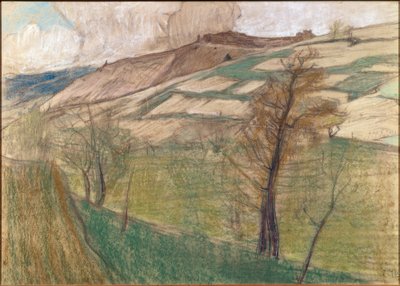 Landskab i omgivelserne af Savièse af Ernest Bieler
