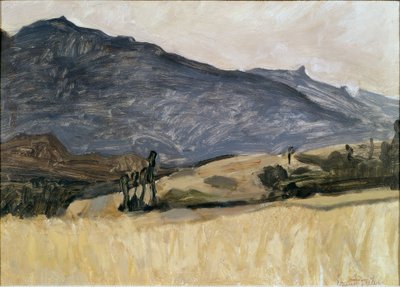 Valais landskab af Ernest Bieler