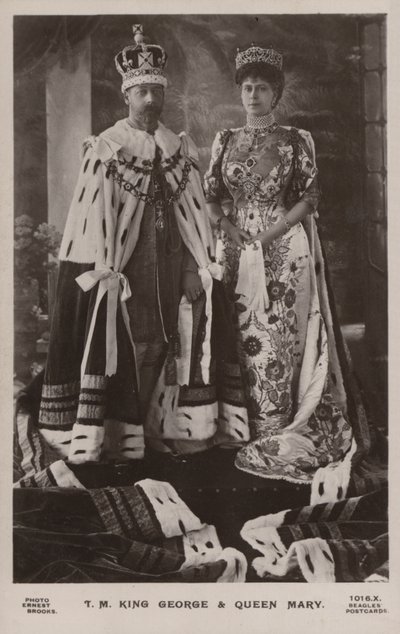 Kong George V og Queen Mary af Ernest Brooks