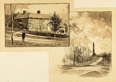 Hus/Monument i skov af Ernest C. Peixotto