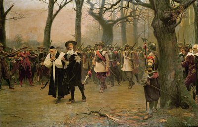 Charles I (1600-49) (oleograf) af Ernest Crofts
