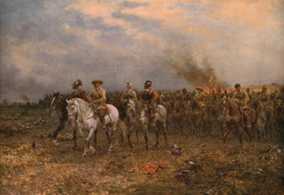 Cromwell ved Marston Moor, 1909, c1930. af Ernest Crofts