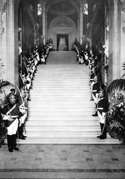Republikanske vagter ved en reception, Rådhuset, Paris, 1931. af Ernest Flammarion