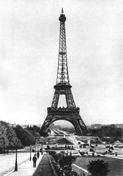 Eiffeltårnet fra Trocadero, Paris, 1931. af Ernest Flammarion