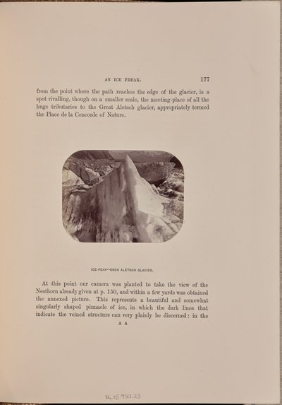 Ice-Peak - Øvre Aletsch-gletsjer af Ernest H. Edwards