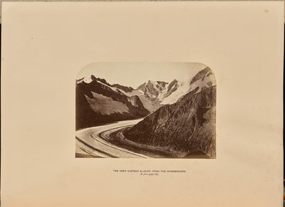 Ober Aletsch-gletsjeren fra Sparrenhorn af Ernest H. Edwards