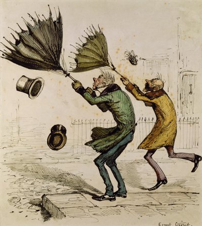 En pludselig byge af Ernest Henry Griset