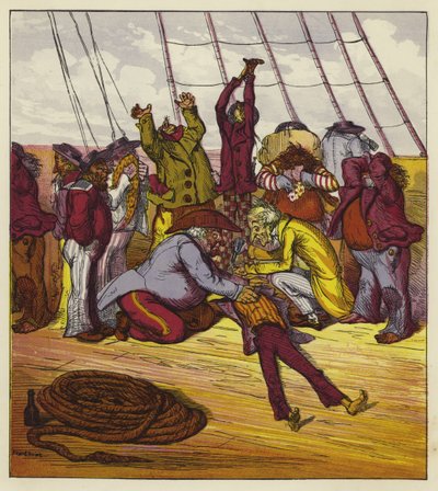 Billee besvimede ombord på Mary Jane af Ernest Henry Griset