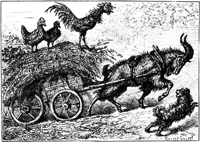 Illustration fra børnebogen Little Bo-Peep, c1880. af Ernest Henry Griset