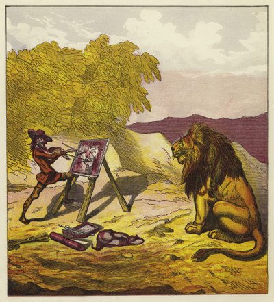 John Bold maler løven af Ernest Henry Griset