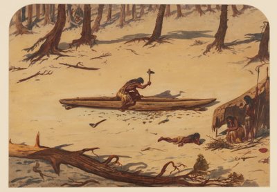 Forhistorisk lejr, 1871 af Ernest Henry Griset