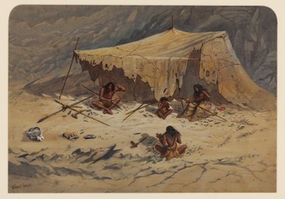 Forhistorisk lejr, 1871 af Ernest Henry Griset