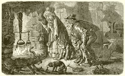 Landsmanden og slangen af Ernest Henry Griset