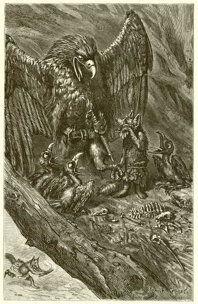 Ørnen og ræven af Ernest Henry Griset