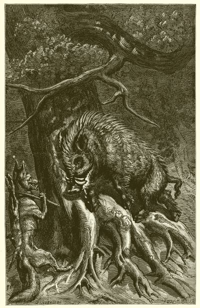 Ræven og ornen af Ernest Henry Griset