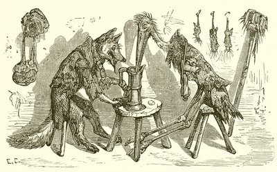 Ræven og Storken af Ernest Henry Griset