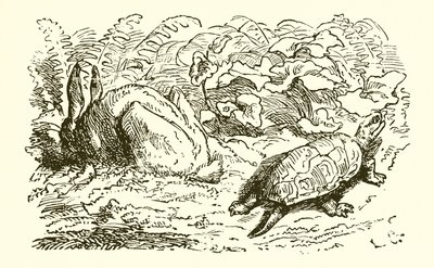Haren og Skildpadden af Ernest Henry Griset