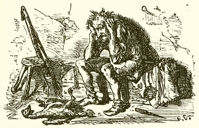 Manden og hans gås af Ernest Henry Griset