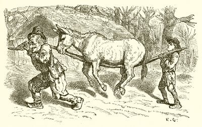 Den gamle mand, hans søn og æselet af Ernest Henry Griset