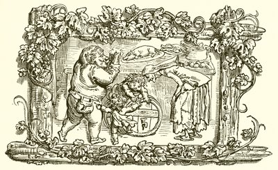 Den gamle kvinde og det tomme fad af Ernest Henry Griset